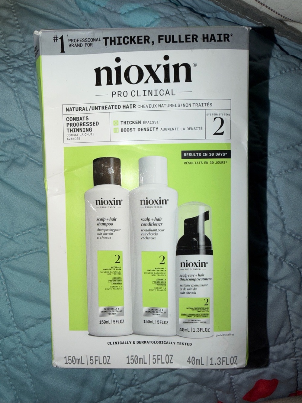 Nioxin Pro Clinical System 2 Scalp + Hair Treatment Kit — Green